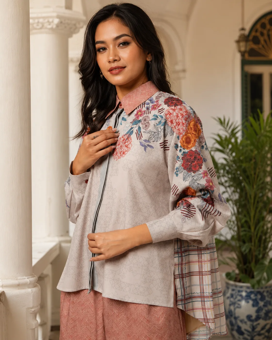 Celestine Beige Shirt — HEART TROOPS