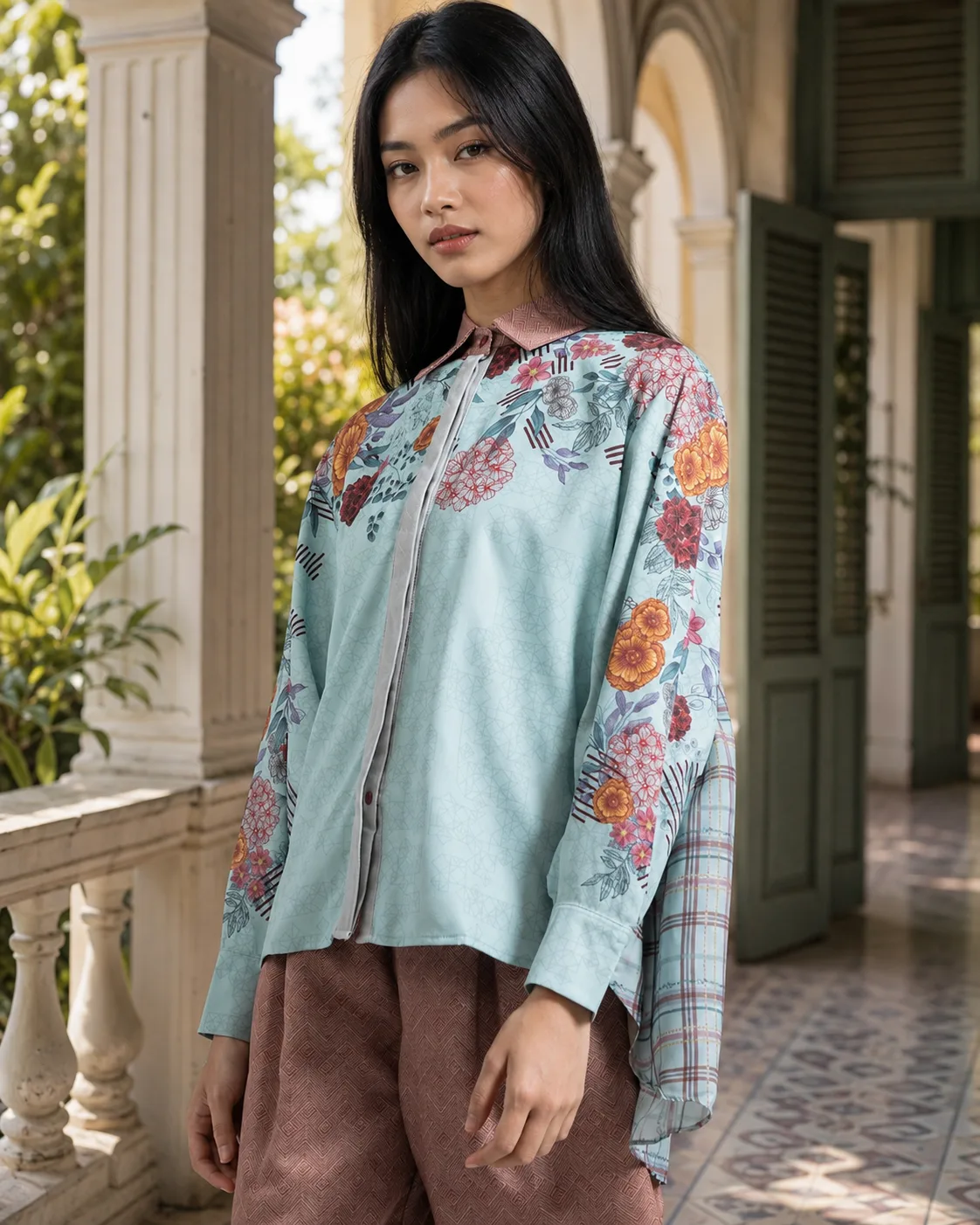 Celestine Blue Shirt — HEART TROOPS